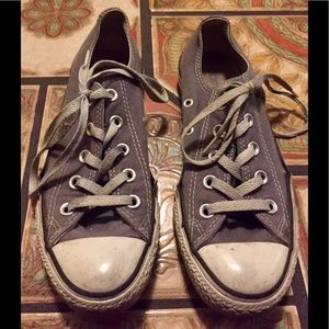 Converse Gray/White Sneakers Womens 6M